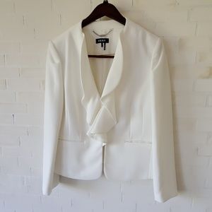 Beautiful cream ruffle blazer